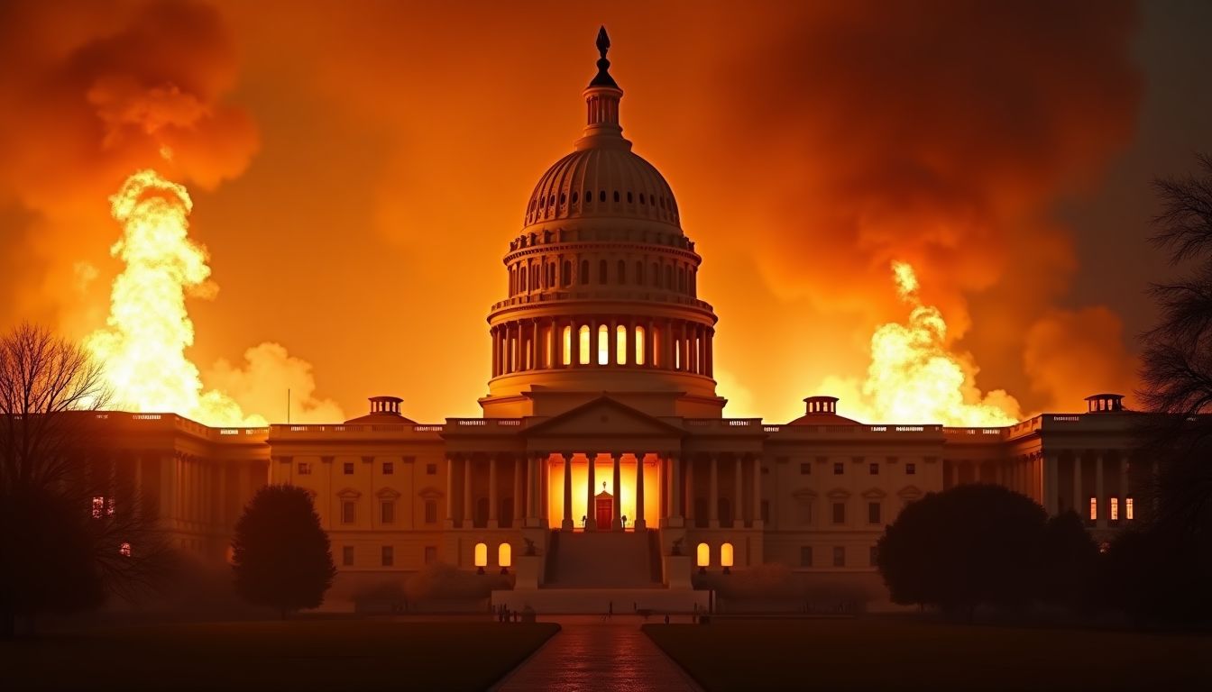 Congress Discovers Fire After House Burns Down