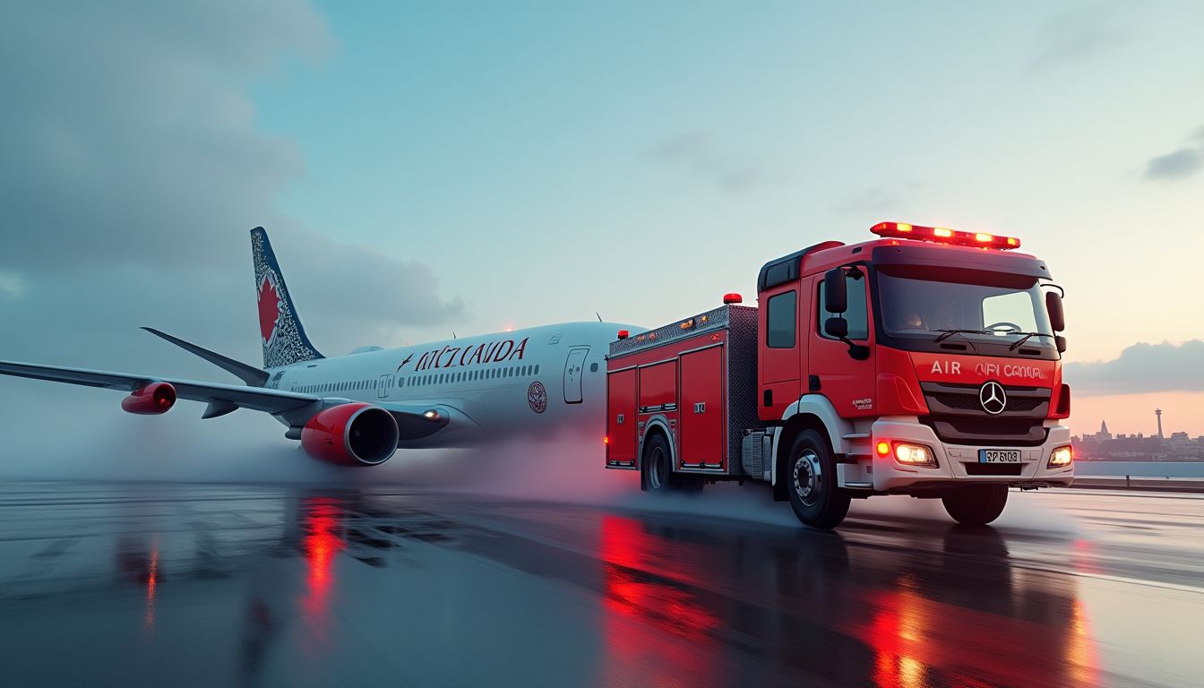 Air Canada Regional Jet Collides With Fire Truck at LaGuardia Airport After Controller Issues Repeated Stop Orders Over 9 Seconds