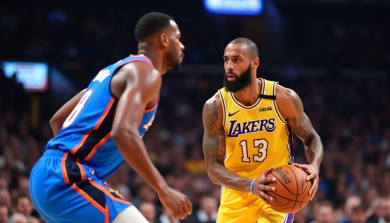 Lakers Struggle Offensively Against Thunder Following First-Round Win Over Rockets